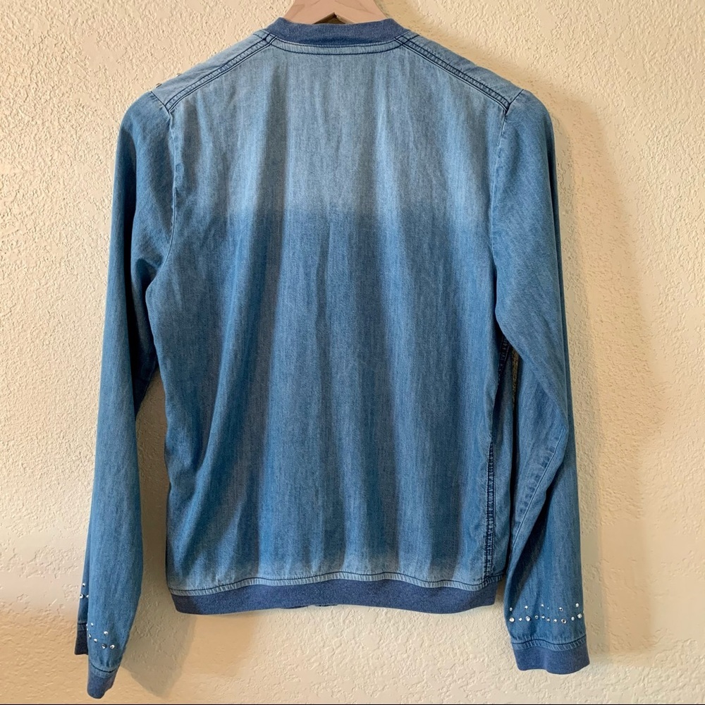 Macy’s mstylelab Full-Zip Ombré Denim Jacket - Picture 4 of 9